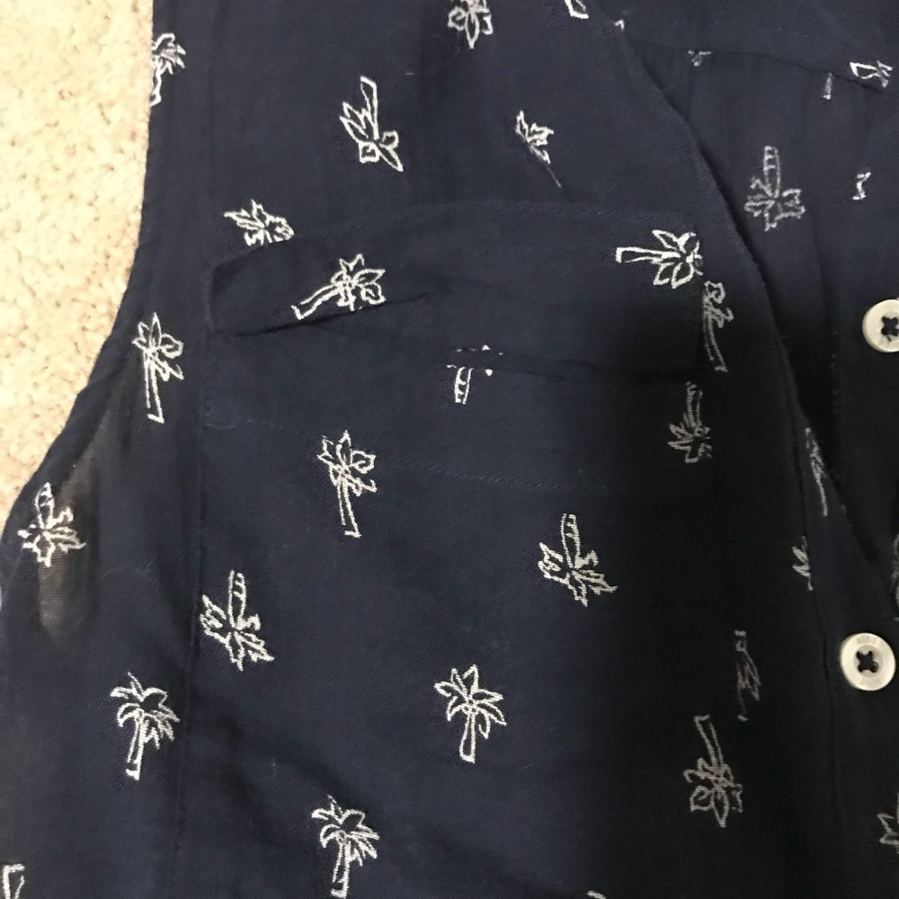 Aerie 🌴 Button Down Tank Top - Picture 4 of 5